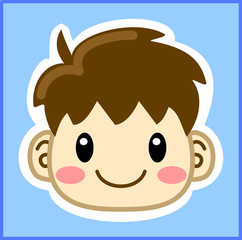 かわいい　男の子　顔　表情　アイコン