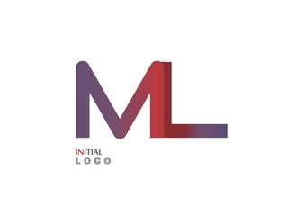 ML Initial Logo for your startup venture