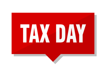 tax day red tag
