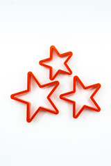 Obraz premium Cookie cutter star shape on white background
