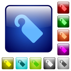 Do not disturb sign color square buttons