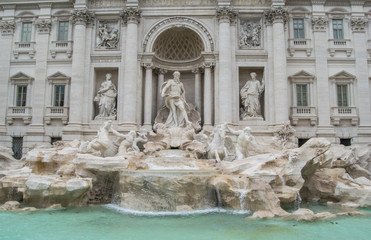 Obraz na płótnie Canvas Trevi Fountain (Fontana di Trevi) in Rome. Italy