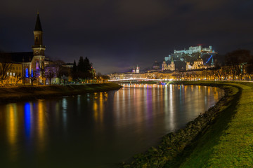 Naklejka premium Salisburgo, panorama