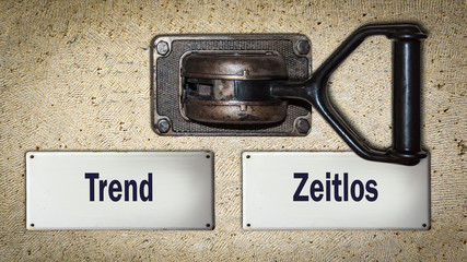 Schild 354 - Zeitlos