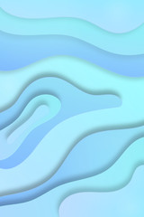Background illustration. Template in paper cut style design. Modern design.