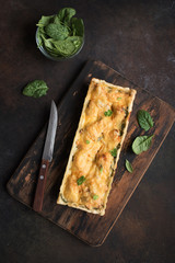 Salmon fish pie (tart)