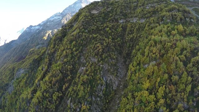 Caucasus. Teberda gorge and river.