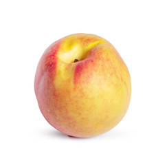 Peach isolated on white