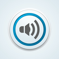 Speaker sound button illustration