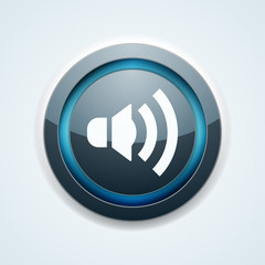 Speaker sound button illustration