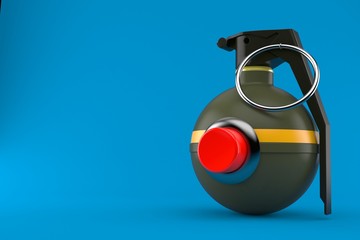 Hand grenade with push button