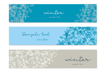 冬のバナーセット