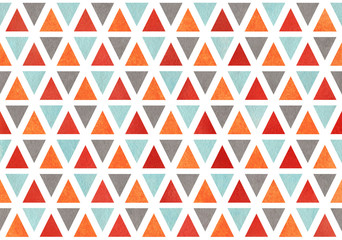 Watercolor triangle pattern.