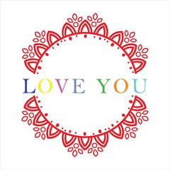 "Love You" element design