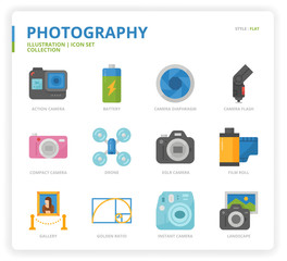 Photography icon set