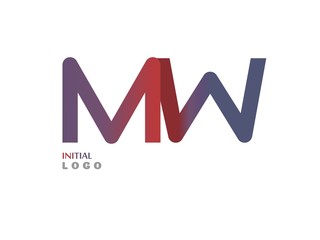 MW Initial Logo for your startup venture