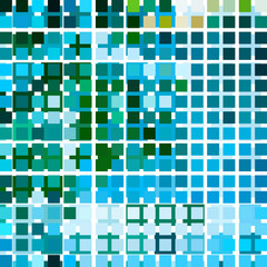 Chaos colored mosaic on glass
