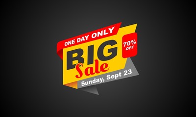 Big sale logo design