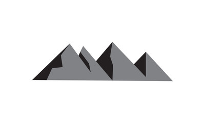 Black mountain vector