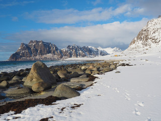 Lofoten im Winter - Uttakleiv Beach