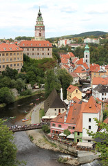 view of cesky krumlov, czech republic