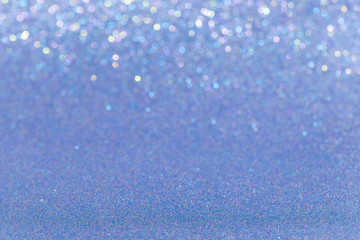 Obraz premium Blue glitter full frame shiny abstract background, shallow depth of field.