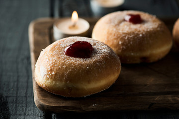 sufganiyot, Jewish donuts eaten on Hanukkah