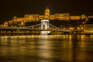 Naklejka na ściany i meble Budapest, Ponte delle Catene 