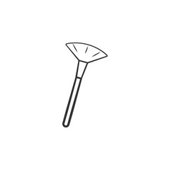 Makeup brush icon. Element of woman makeup icon for mobile concept and web apps. Detailed Makeup brush icon can be used for web and mobile