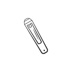 Nail clippers icon. Element of woman makeup icon for mobile concept and web apps. Detailed Nail clippers icon can be used for web and mobile