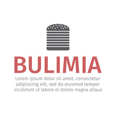 BIG hamburger. Flat icon. Vector sign for web graphic.