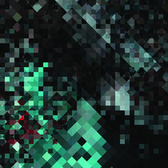 Chaos colored mosaic on glass
