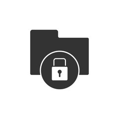 Locked folder icon. Element of internet security icon for mobile concept and web apps. Detailed Locked folder icon can be used for web and mobile
