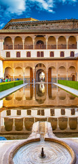 The famous Alhambra in Granada, Spain