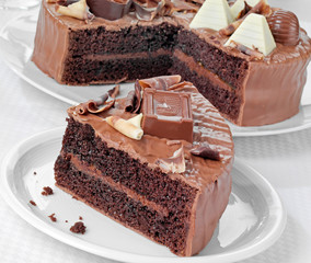 BELGIAN CHOCOLATE CAKE SLICE