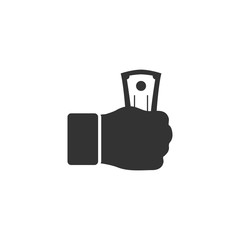 Payment. Black Icon Flat on white background