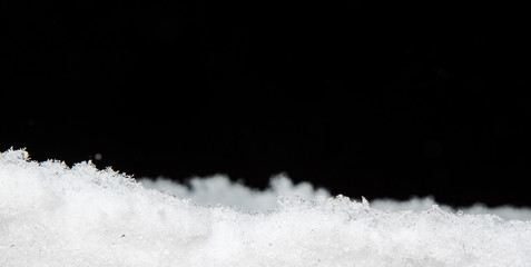 falling snowflake on Christmas night