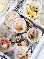 DIRTY DISHES IN SINK