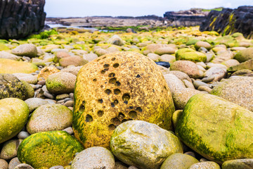 Amazing stone beaches at Brothers Point, Isle of Skye, Highlands, Scotland