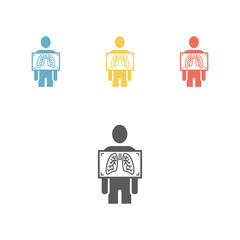 x-ray icon set. Vector sign for web graphic.