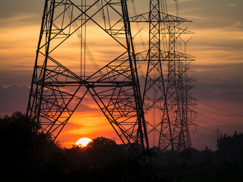 Electrodes, power and energy conservation ideas. During sunset
