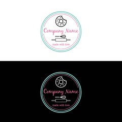 Bakery, Dessert Logo Template Vector Design
