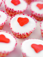 HEART CUP CAKES / FAIRY CAKES