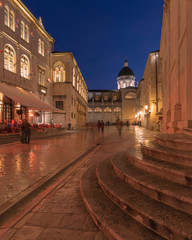 Fototapeta na wymiar Old Town Dubrovnik at Night