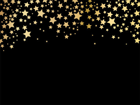 Gold stars background vector