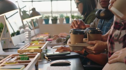 close up hands business people programmers using computers developing communication software team of network support engineers sharing online service typing in office workplace - Powered by Adobe