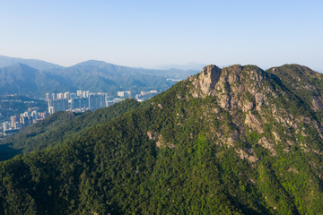 Fototapeta na wymiar Hong Kong Lion rock mountain