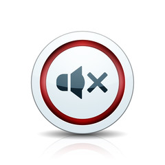 Mute Speaker sound button illustration