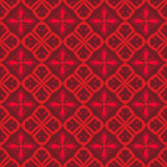 Red royal pattern. The Seamless vector background