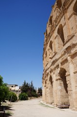 Naklejka premium amphitheater wall in el jam